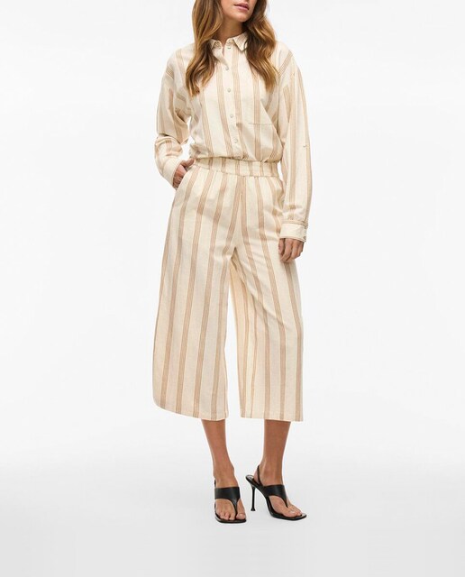Imagen 0 de Pantalón de mujer culotte lino estampado