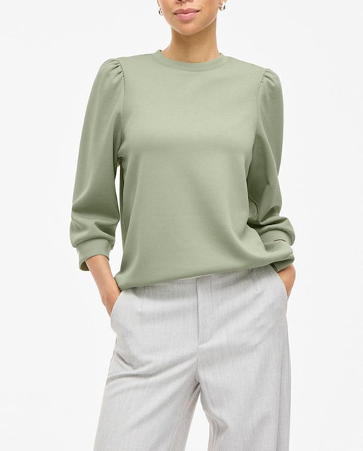 Imagen 0 de Sudadera de mujer de cuello redondo y manga larga.