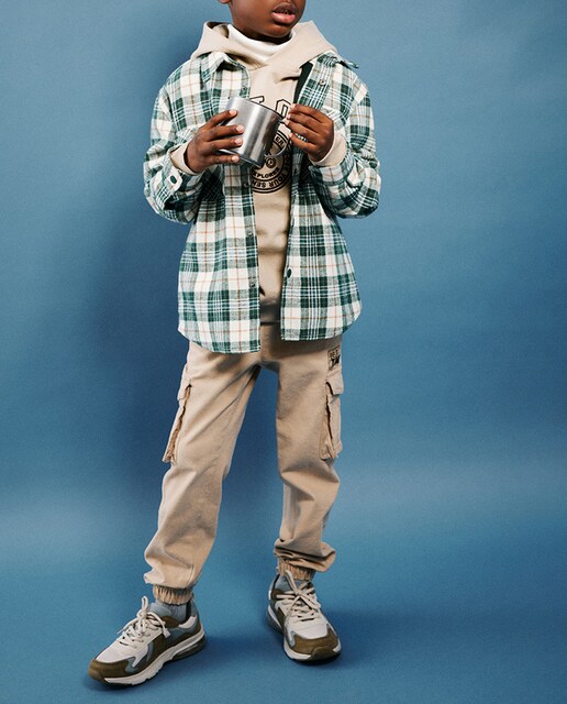 Imagen 0 de Sobrecamisa forrada cuadros