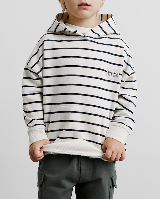 Imagen 0 de Sudadera rayas con capucha