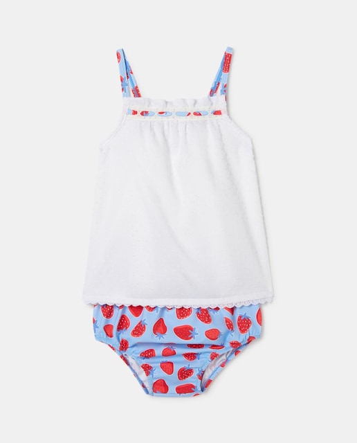 Imagen 0 de Conjunto baño de bebé niña con fresas
