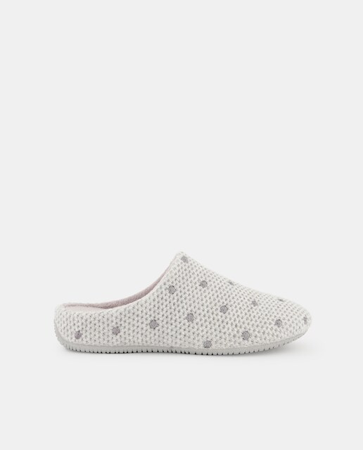 Imagen 0 de Zapatillas casa mujer textil topos