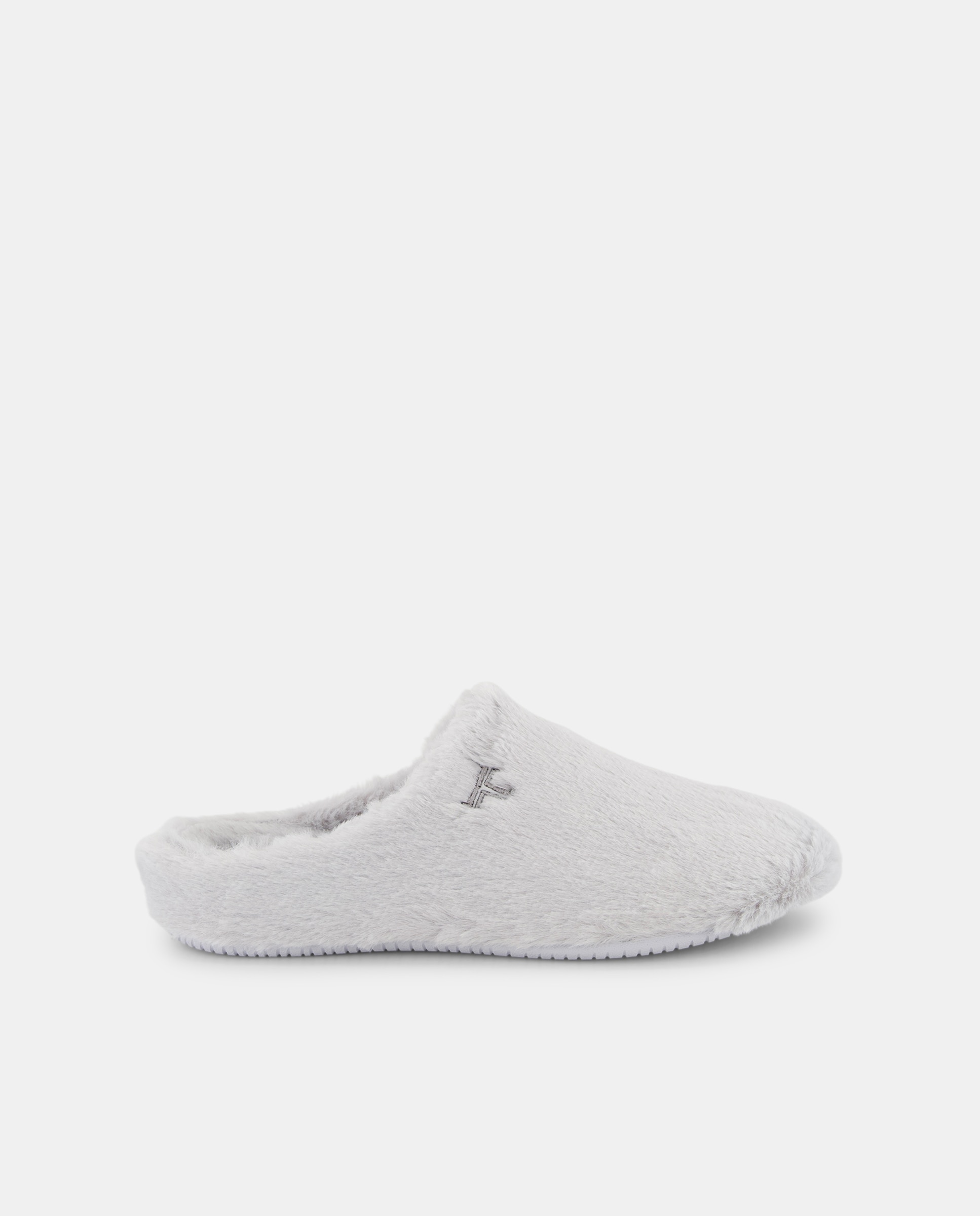 Imagen 0 de Zapatillas de casa de mujer con detalle de pelo