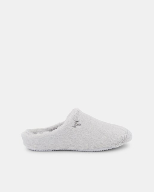 Imagen 0 de Zapatillas de casa de mujer con detalle de pelo