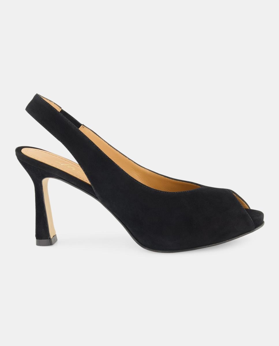 Imagen 0 de Zapatos peep toe de mujer con tacón