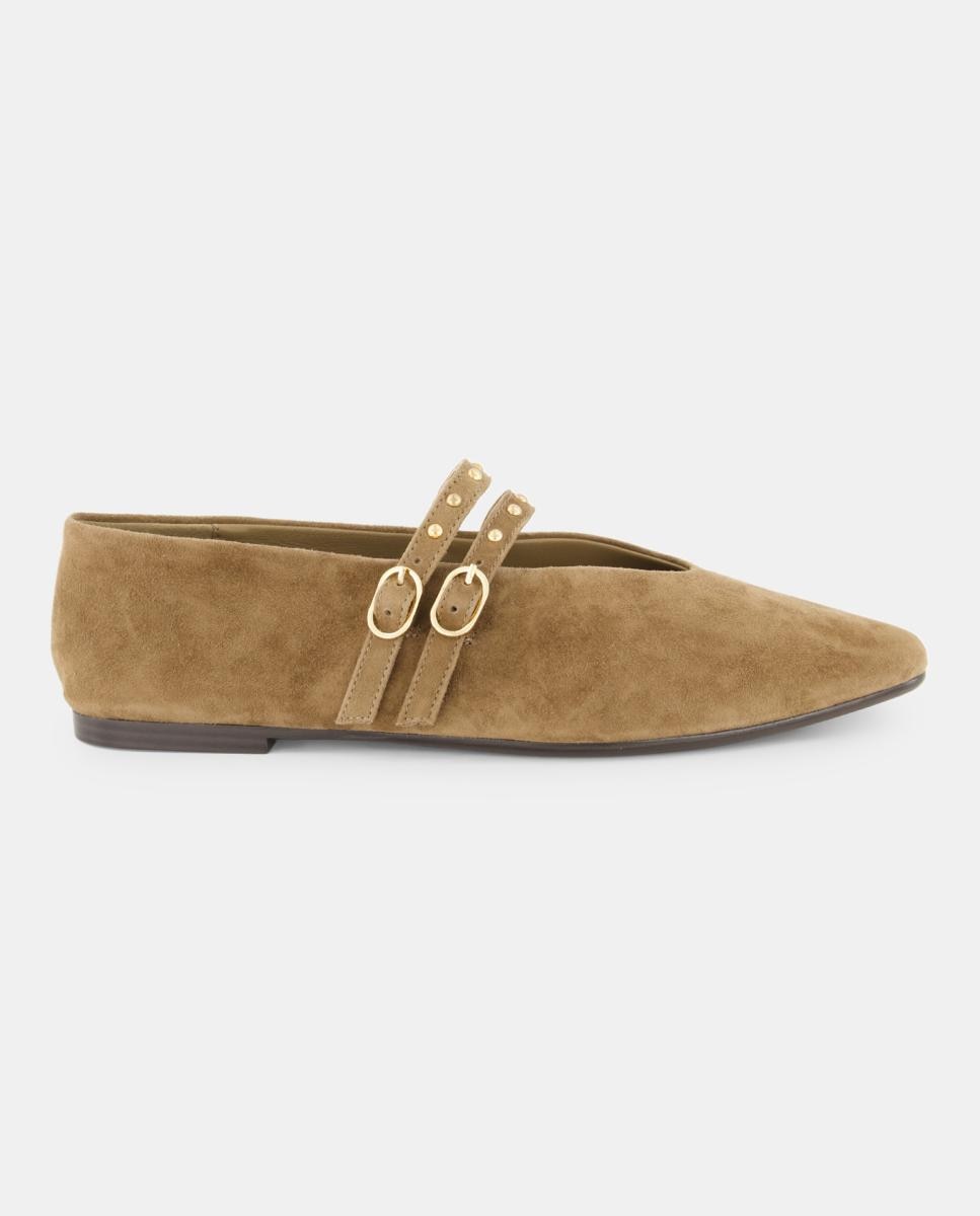 Imagen 0 de Zapatos planos demujer con doble hebilla rock