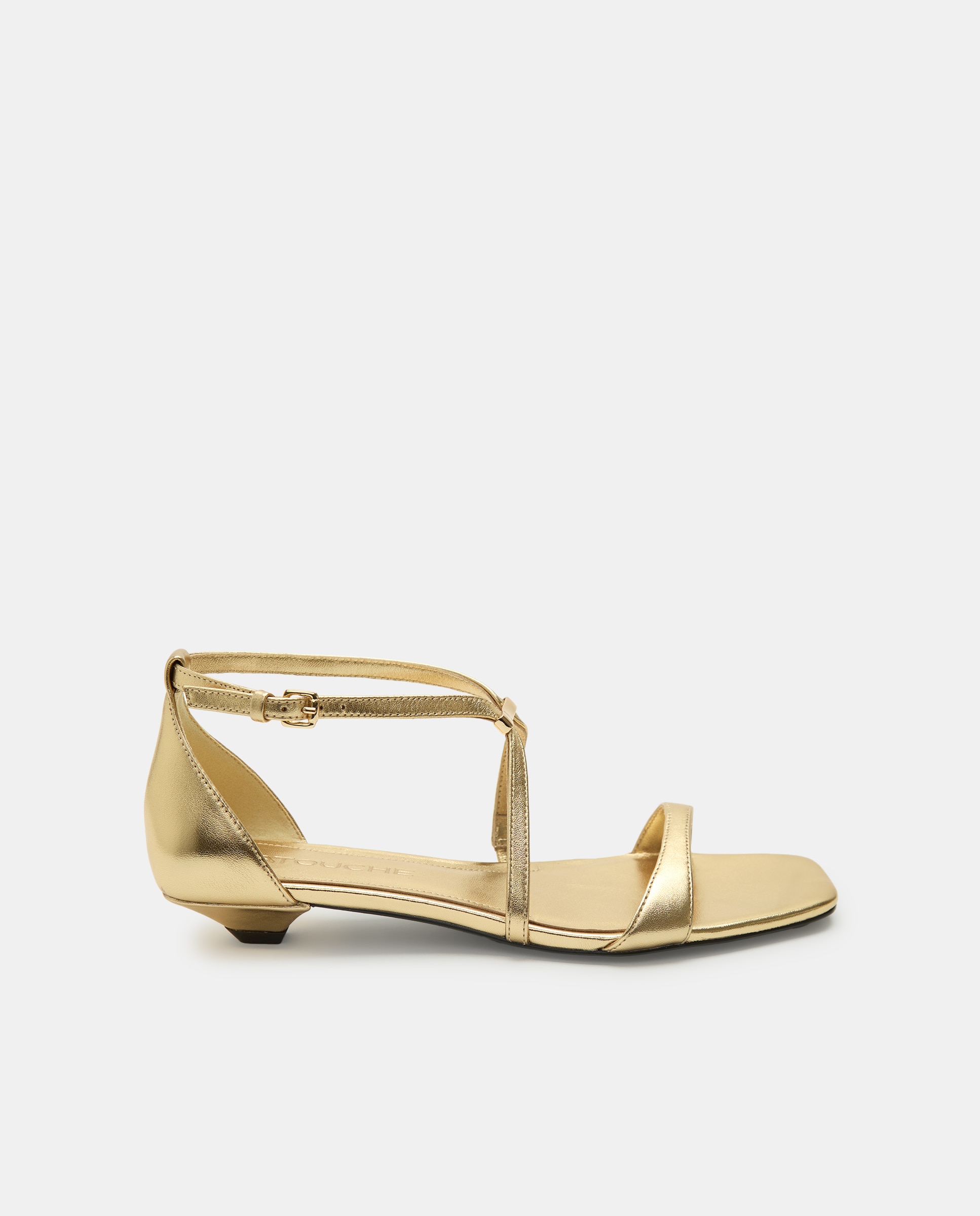 Imagen 0 de Sandalias de tacón de mujer con detalle metálico