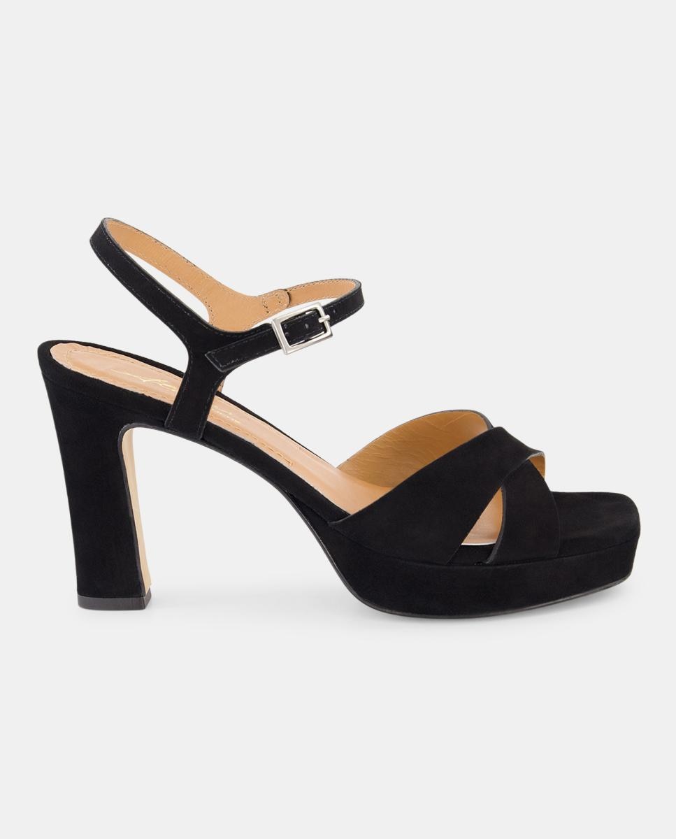 Imagen 0 de Sandalias de mujer con plataforma y tacón fino