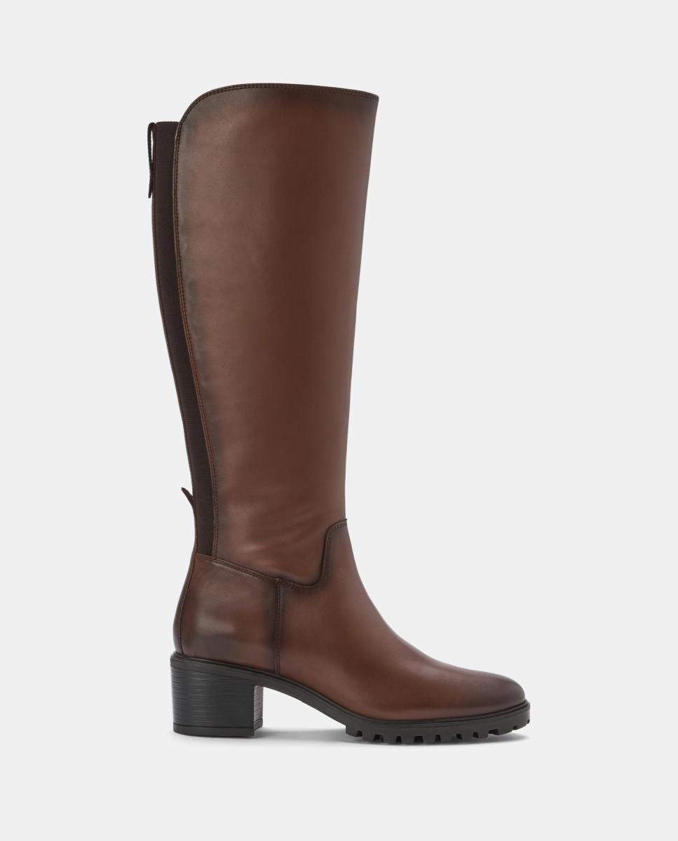 Imagen 0 de Bota de mujer tacón, elástico trasero