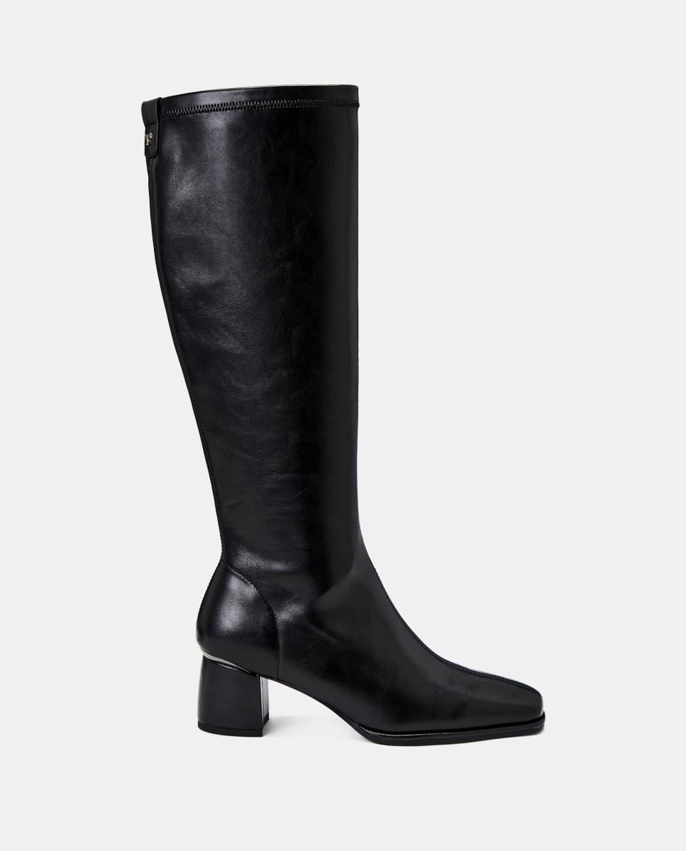 Imagen 0 de Bota tacón de mujer elástico con tacón medio