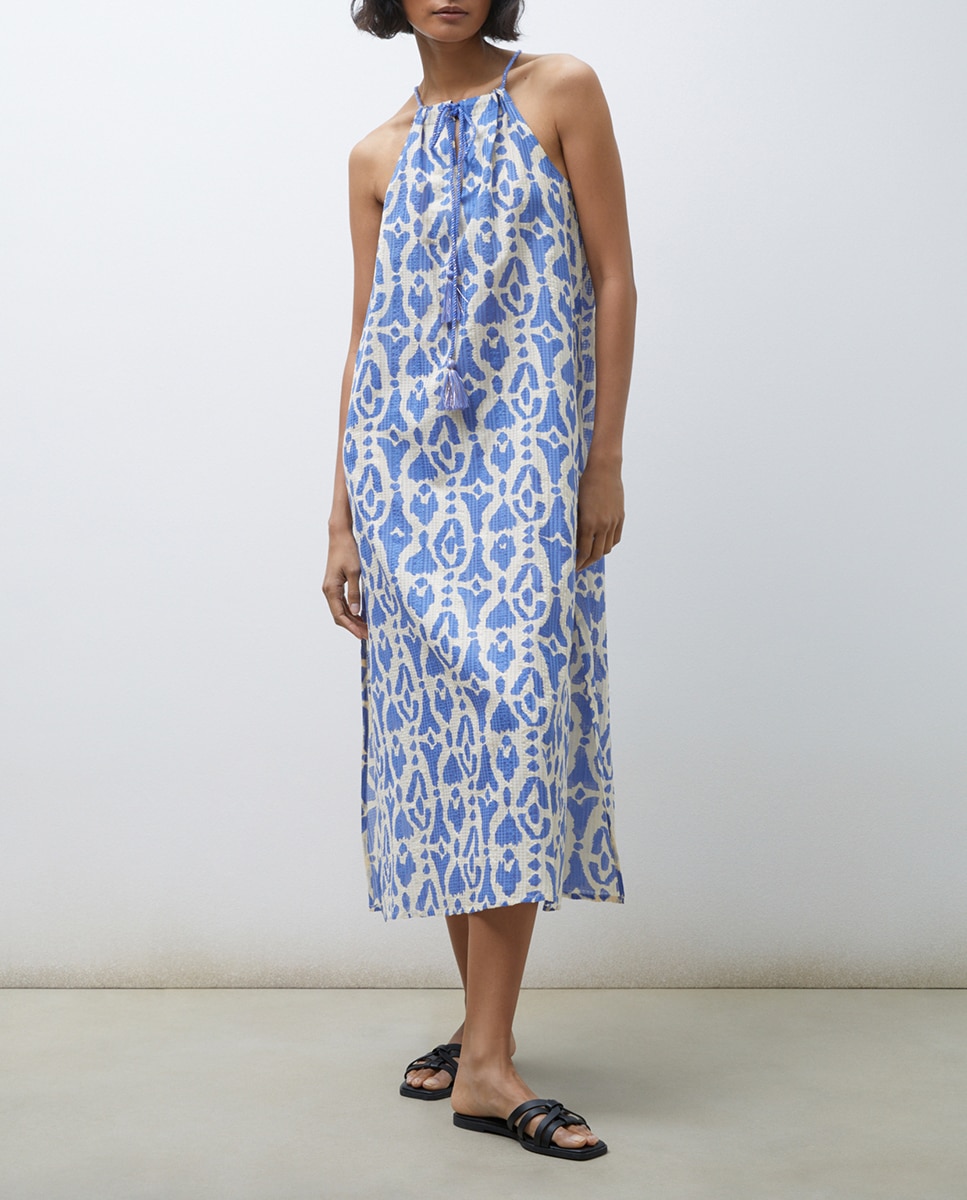 Imagen 0 de Vestido de playa con estampado animal