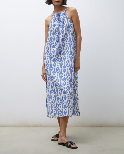 Imagen 0 de Vestido de playa con estampado animal