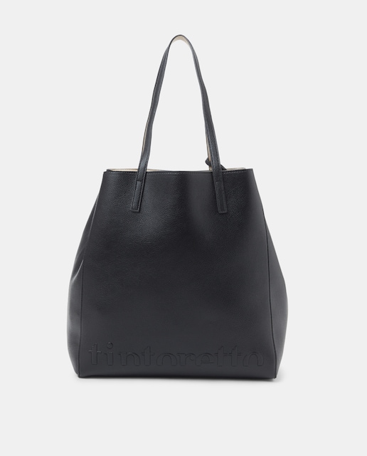 Imagen 0 de Bolso shopper reversible bicolor con neceser