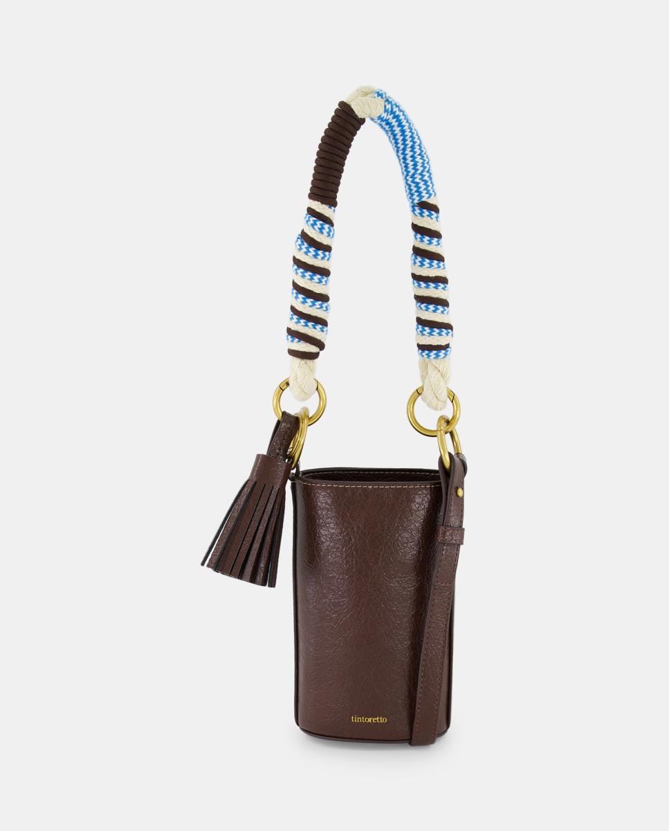 Imagen 0 de Bolso con asa de cadenas y borlas