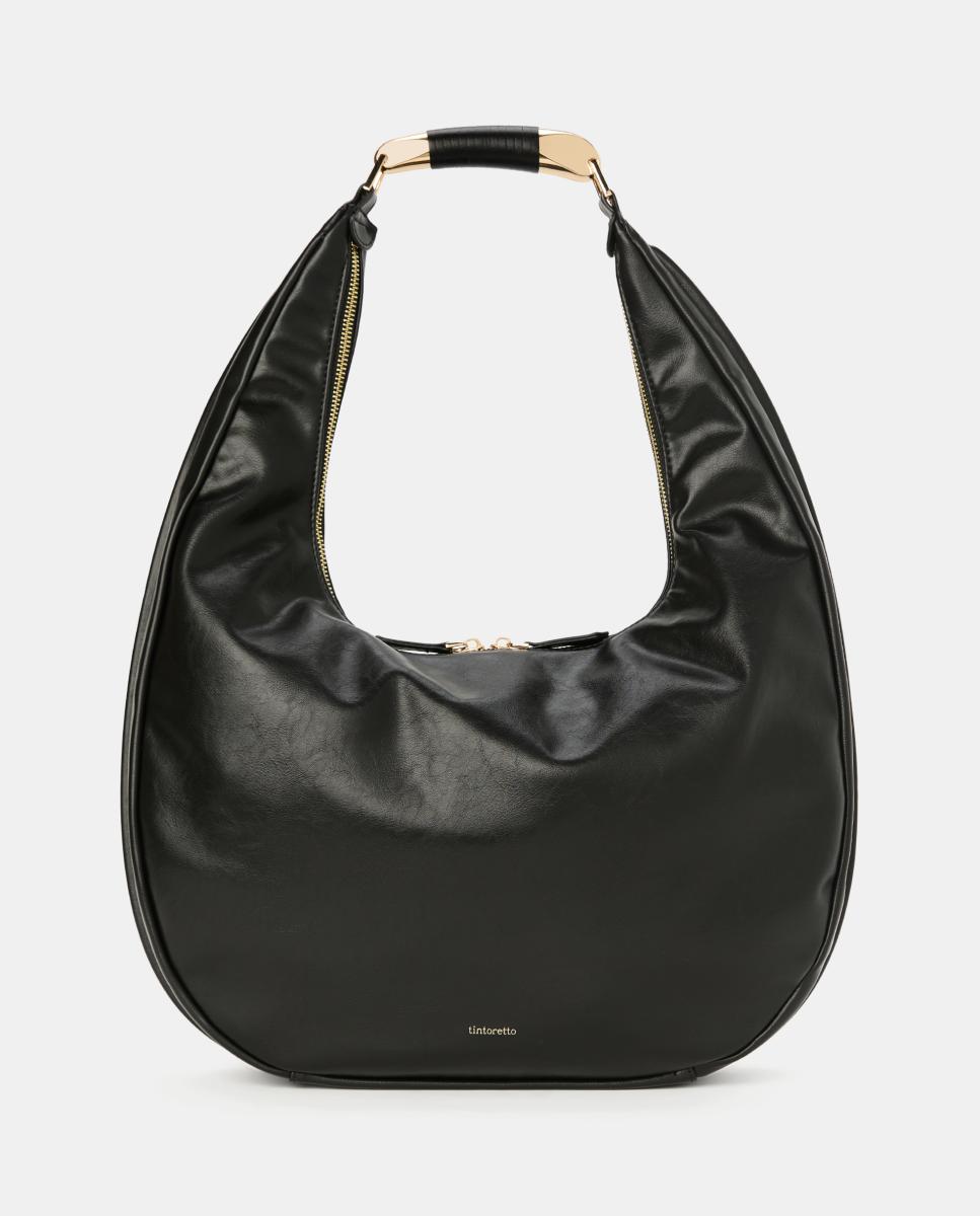 Imagen 0 de Bolso de hombro con efecto piel