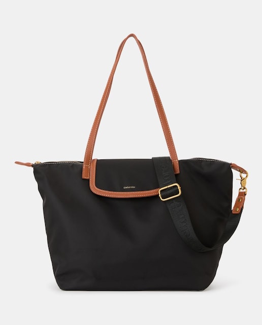 Imagen 0 de Bolso shopper de nylon con asa extraible