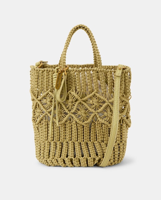 Imagen 0 de Bolso de mano en crochet  con saco interior