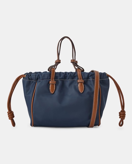 Imagen 0 de Bolso mediano fruncido de nylon