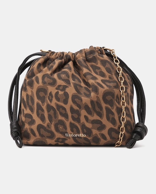 Imagen 0 de Bolso tipo saco con animal print