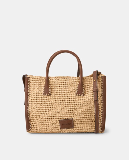 Imagen 0 de Bolso efecto rafia mini shopper