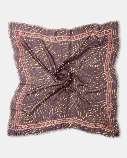Imagen 0 de Pañuelo con estampado animal bitono