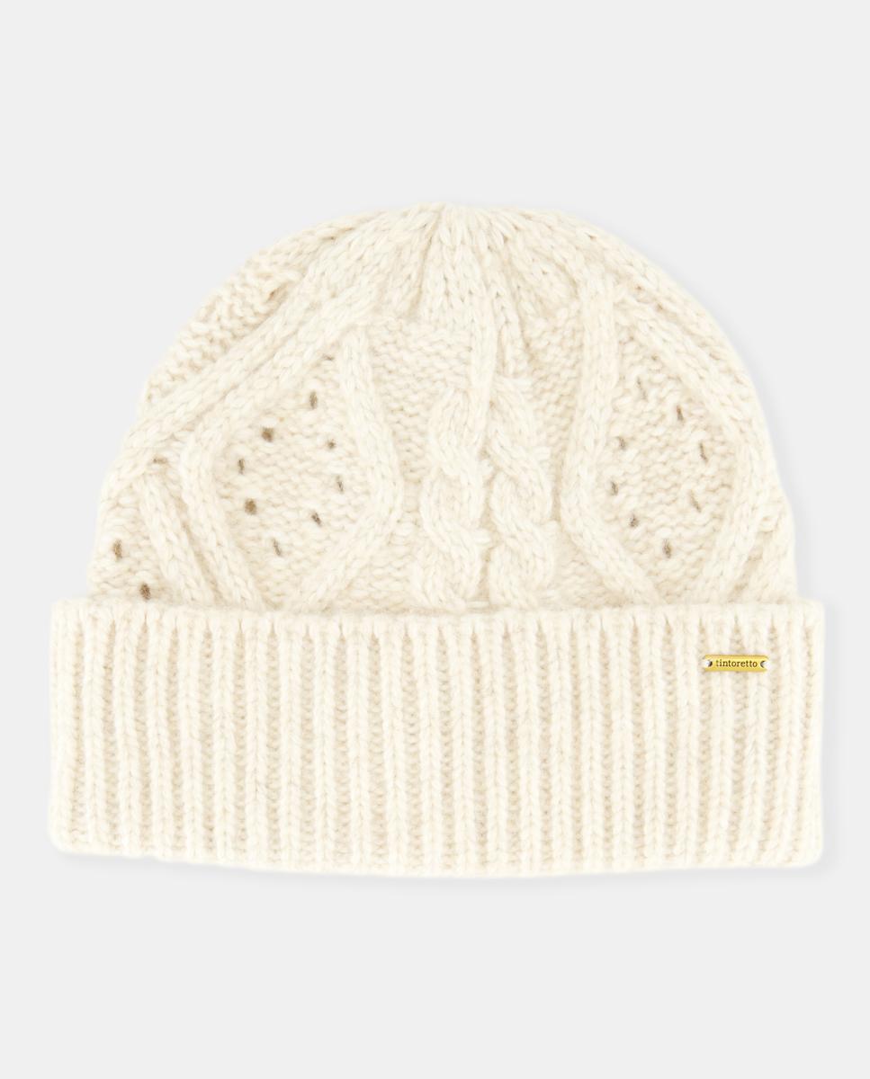 Imagen 0 de Gorro de punto con hojas