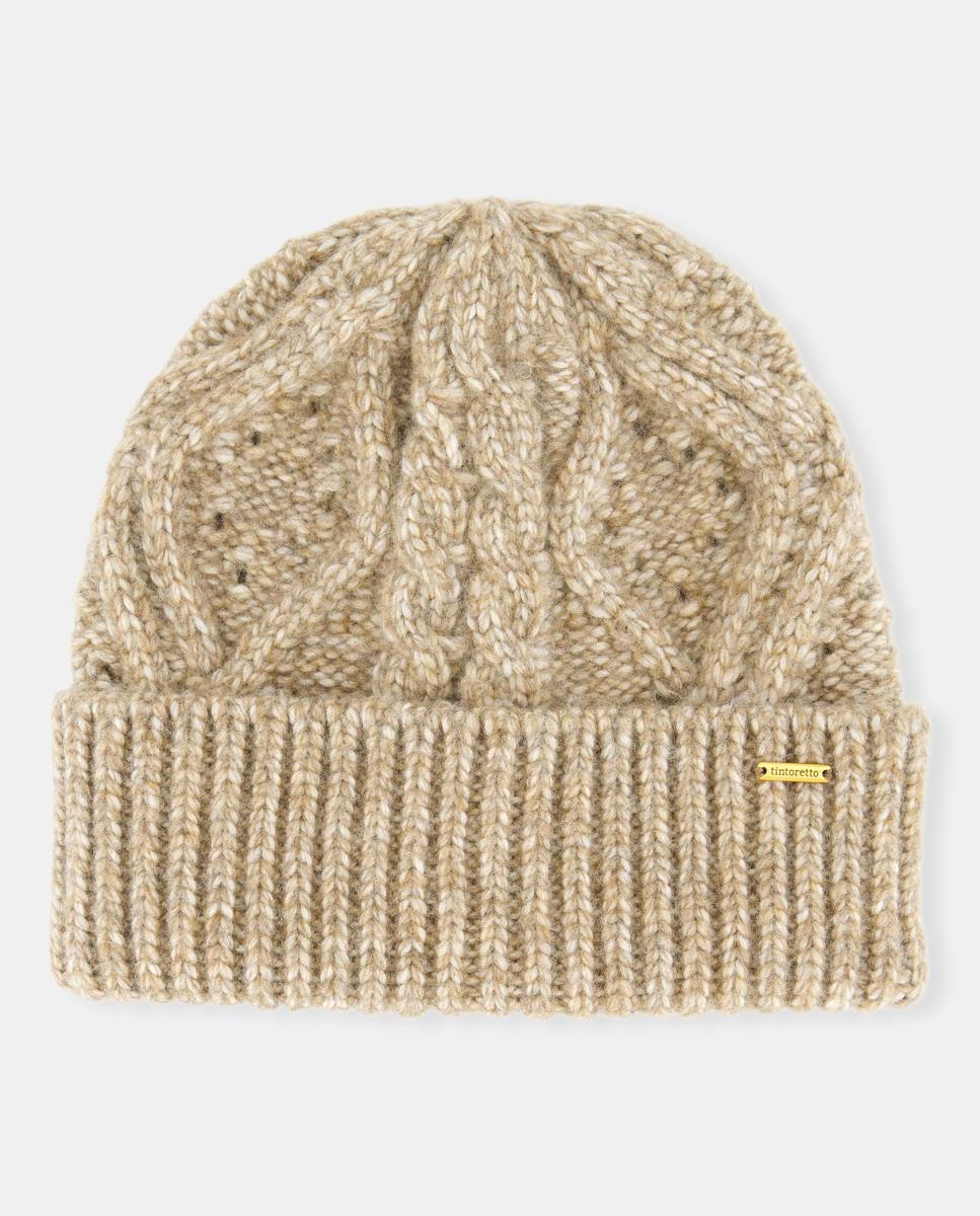 Imagen 0 de Gorro de punto con hojas