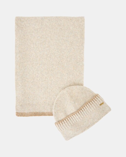 Imagen 0 de Set de bufanda y gorro a contraste
