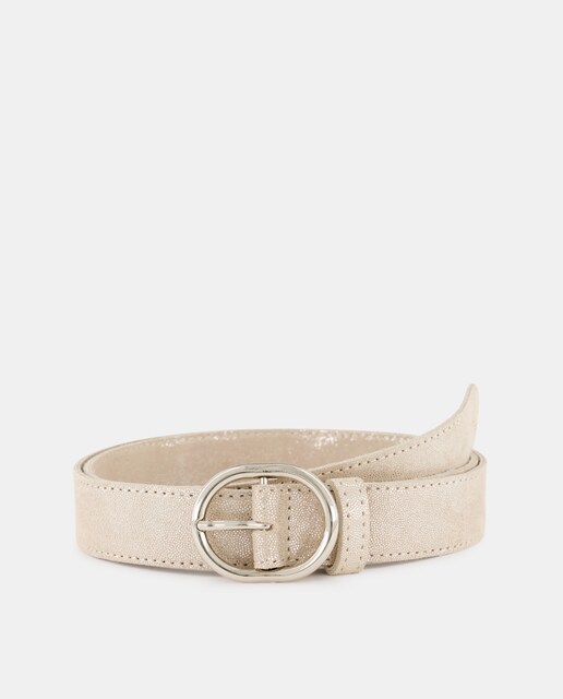 Imagen 0 de Cinturón de piel metalizado