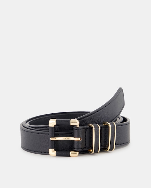 Imagen 0 de Cinturón fino con trabillas metálicas