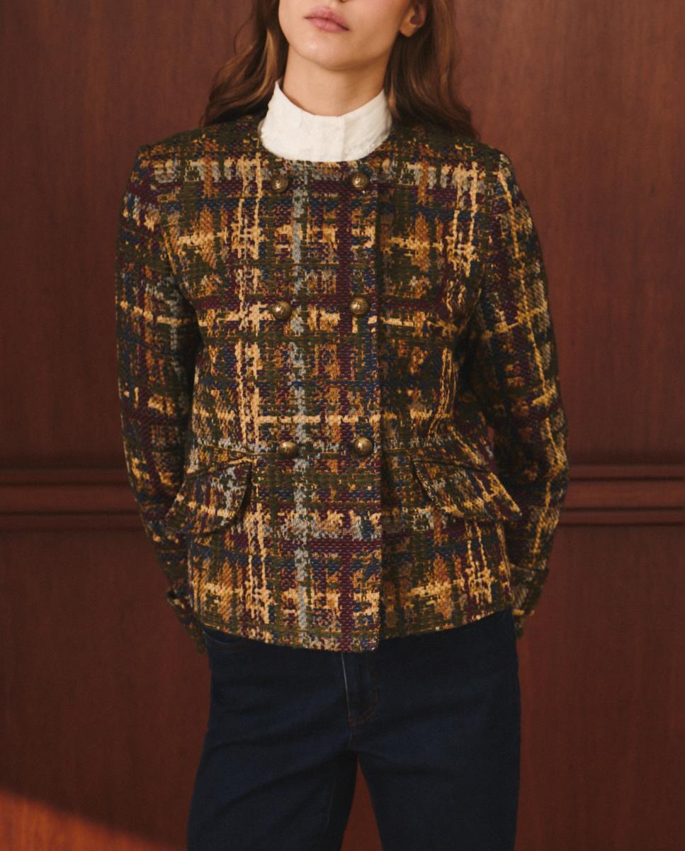 Imagen 0 de Chaqueta corta de mujer jacquard