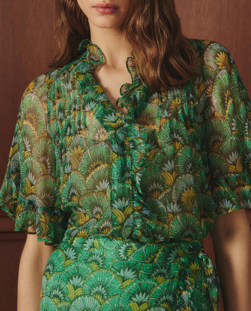 Imagen 0 de Blusa de mujer estampado flor