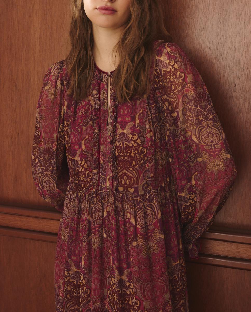 Imagen 0 de Vestido con estampado Art Nouveau