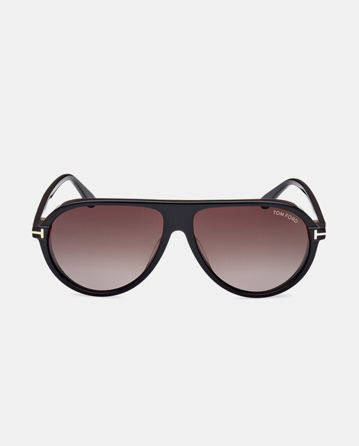 Imagen 0 de Gafas de sol de hombre aviador de acetato en negro