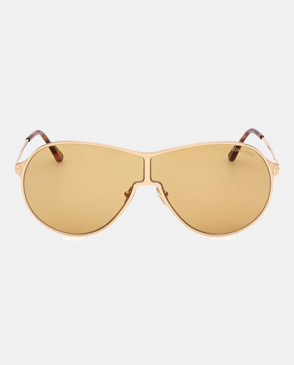 Imagen 0 de Gafas de sol de unisex piloto en metal en dorado