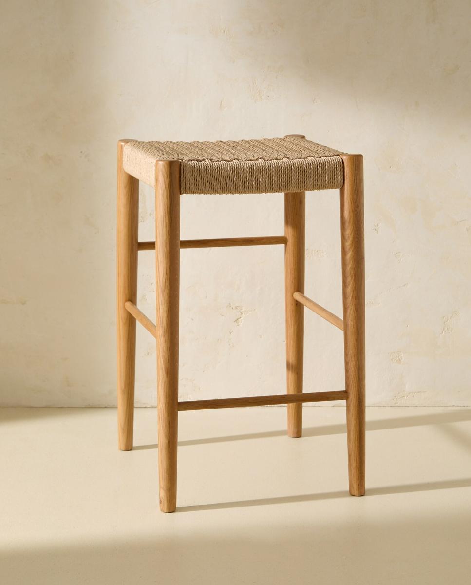 Imagen 0 de Taburete de madera de acacia Lumpur (Reacondicionado Grado B)