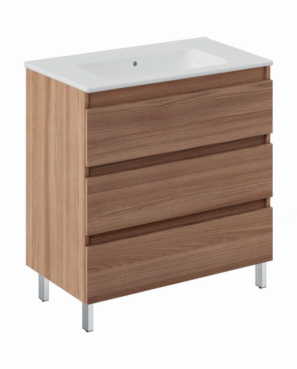 Imagen 0 de Mueble de baño con patas con 3 cajones y lavabo de porcelana BBest Cosmic (Reacondicionado Grado B)