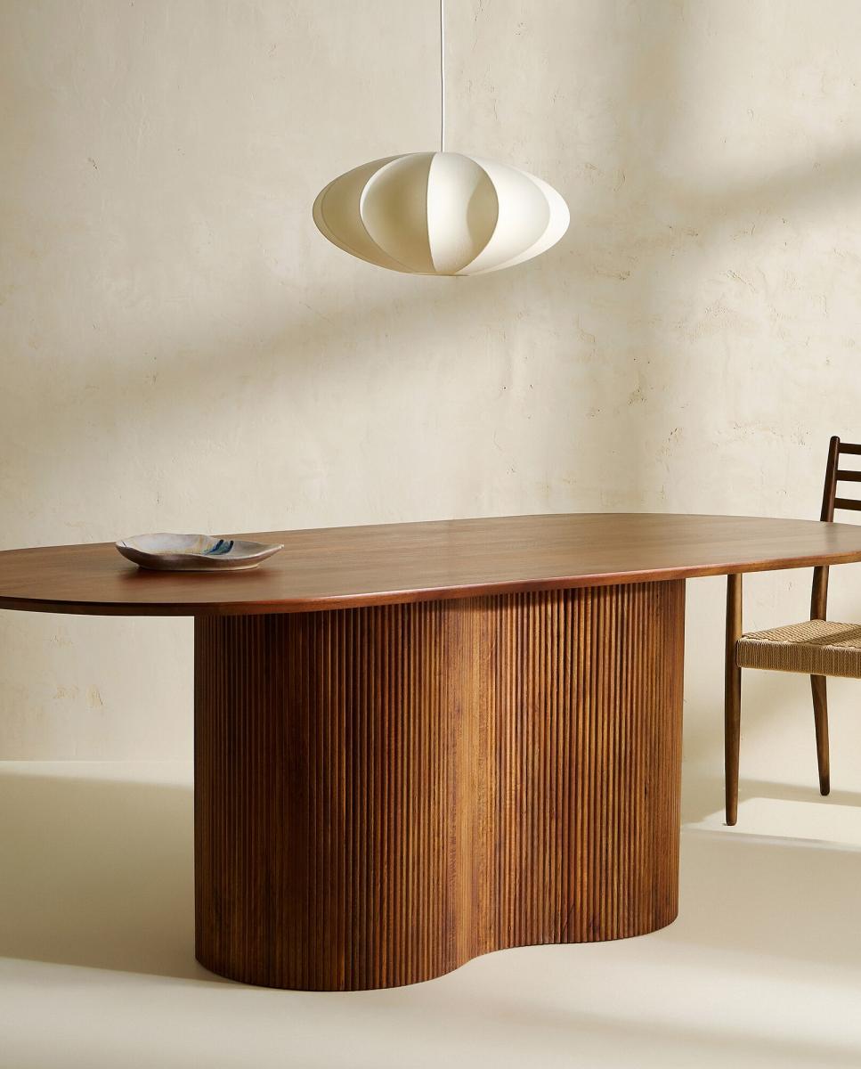 Imagen 0 de Mesa de madera de mango Curve (Reacondicionado Grado B)