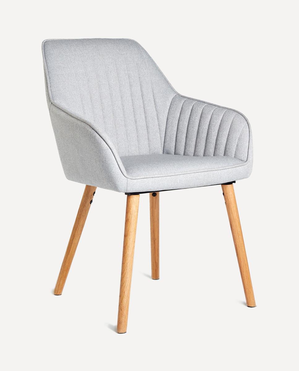 Imagen 0 de Sillón tapizado con patas de madera de roble Toronto (Reacondicionado Grado B)