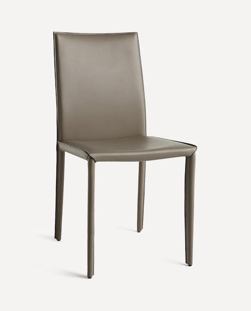 Imagen 0 de Silla de cuero y metálica Grey (Reacondicionado Grado B)