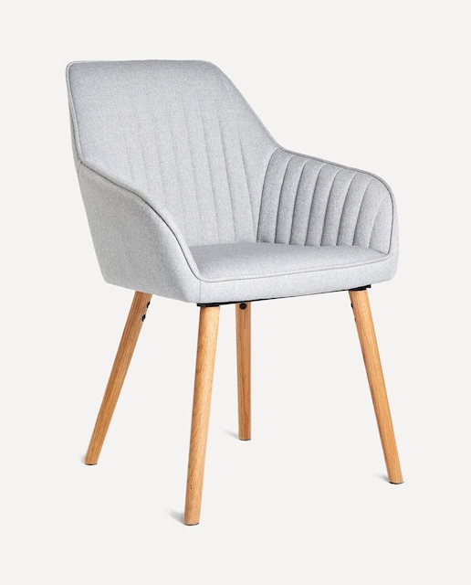 Imagen 0 de Sillón tapizado con patas de madera de roble Toronto (Reacondicionado Grado B)