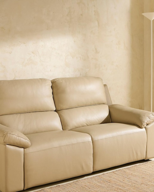 Imagen 0 de Sofá de piel de 3 plazas con 2 asientos relax Bolzano El Corte Inglés (Reacondicionado Grado B)