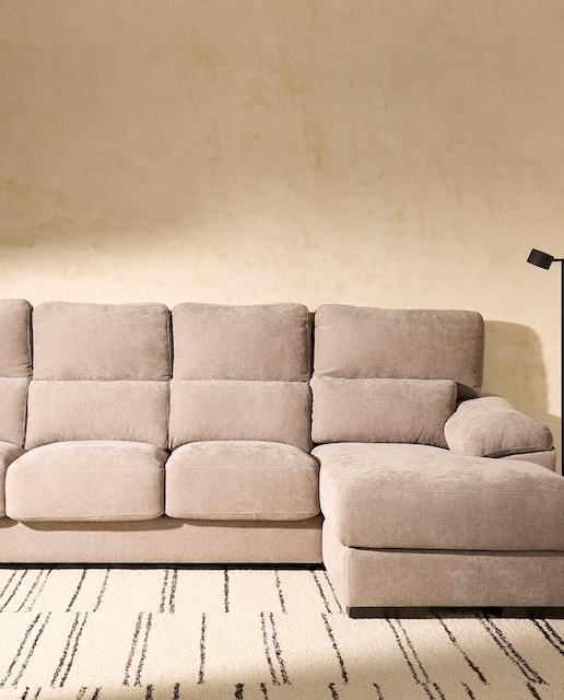 Imagen 0 de Sofá de 3 plazas con asientos deslizantes y chaiselongue derecha Jerte El Corte Inglés (Reacondicionado Grado A)