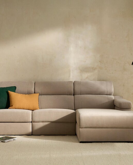 Imagen 0 de Sofá de 3 plazas con chaiselongue derecha y un asiento relax eléctrico City El Corte Inglés (Reacondicionado Grado B)