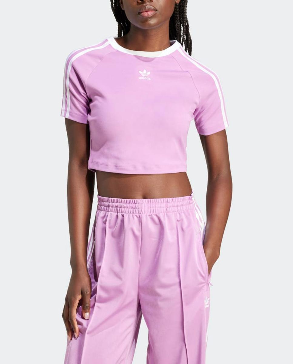 Imagen 0 de Camiseta de mujer Baby 3 bandas Adidas Originals