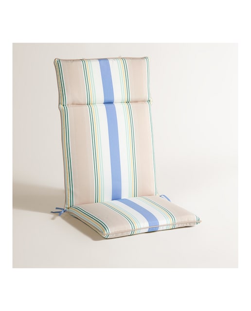 Imagen 0 de Cojín de rayas para asiento con respaldo alto 230 gr Basics El Corte Inglés