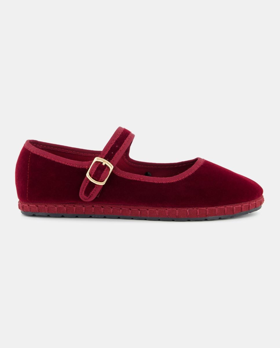 Imagen 0 de Zapatos tipo mercedes de terciopelo