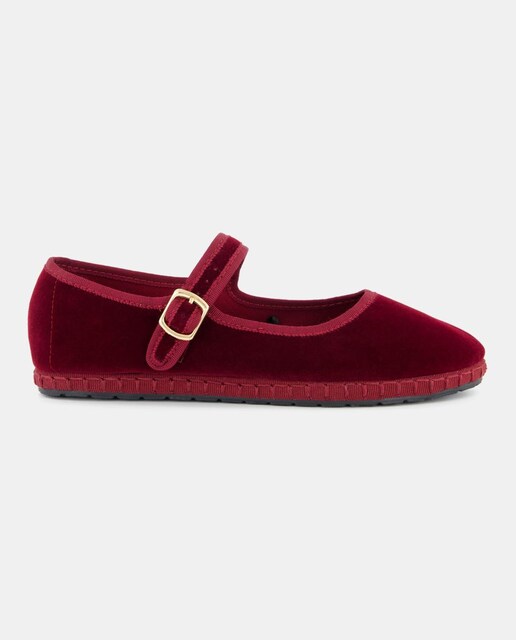 Imagen 0 de Zapatos tipo mercedes de terciopelo