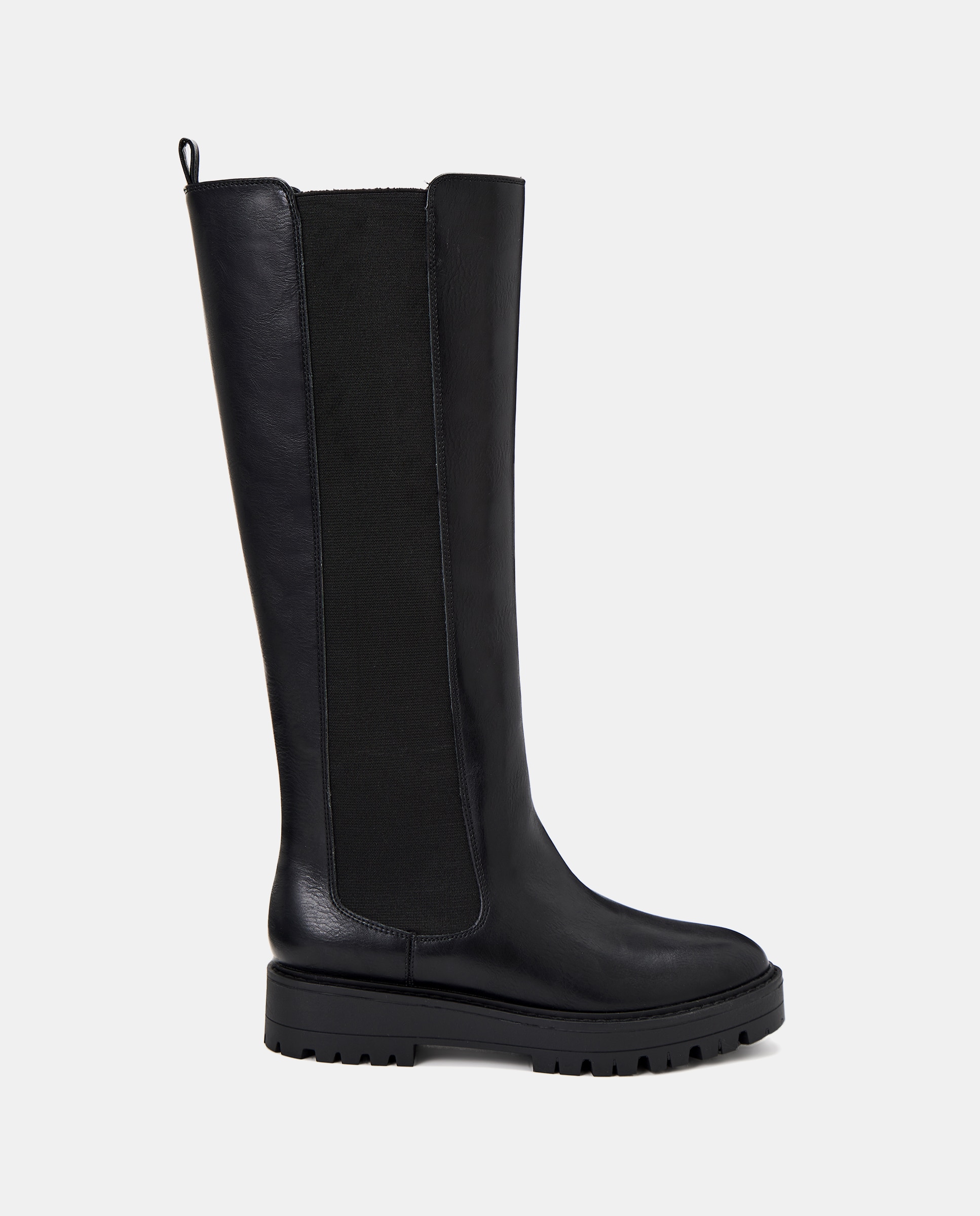 Imagen 0 de Bota de mujer de piel caña ancha
