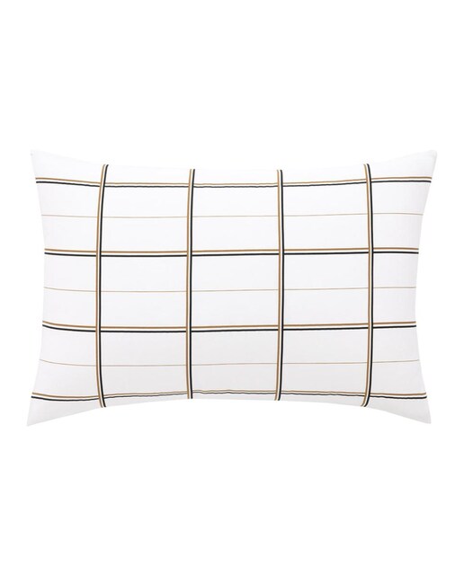 Imagen 0 de Funda de almohada algodón satén Boss Check Hugo Boss